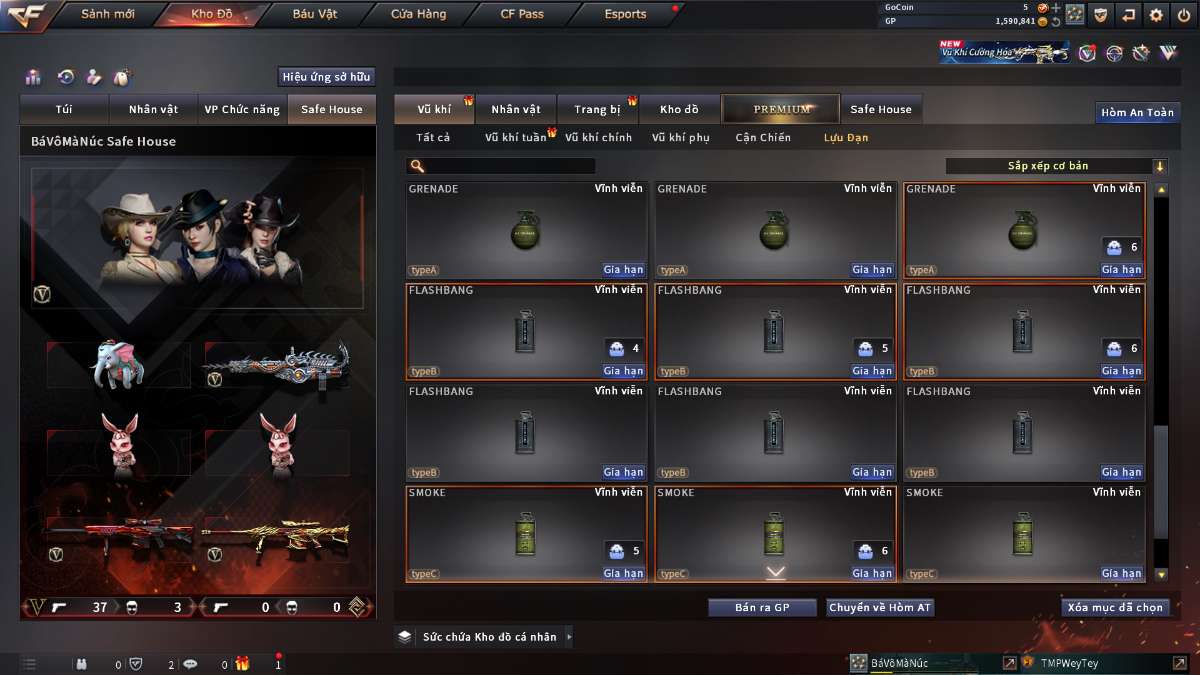 shop acc cf uy tin gia re